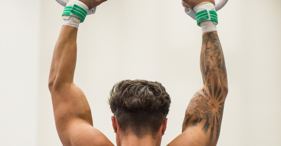 Olympic Gymnast on Rings